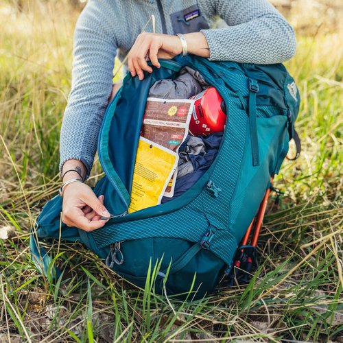 Gregory Maven 58L Women's Backpacking Pack, Breathable Backpanel and Shoulder Harness, Built-In Hydration Sleeve (Reservoir Not Included), Small/Medium, Ocean Slate