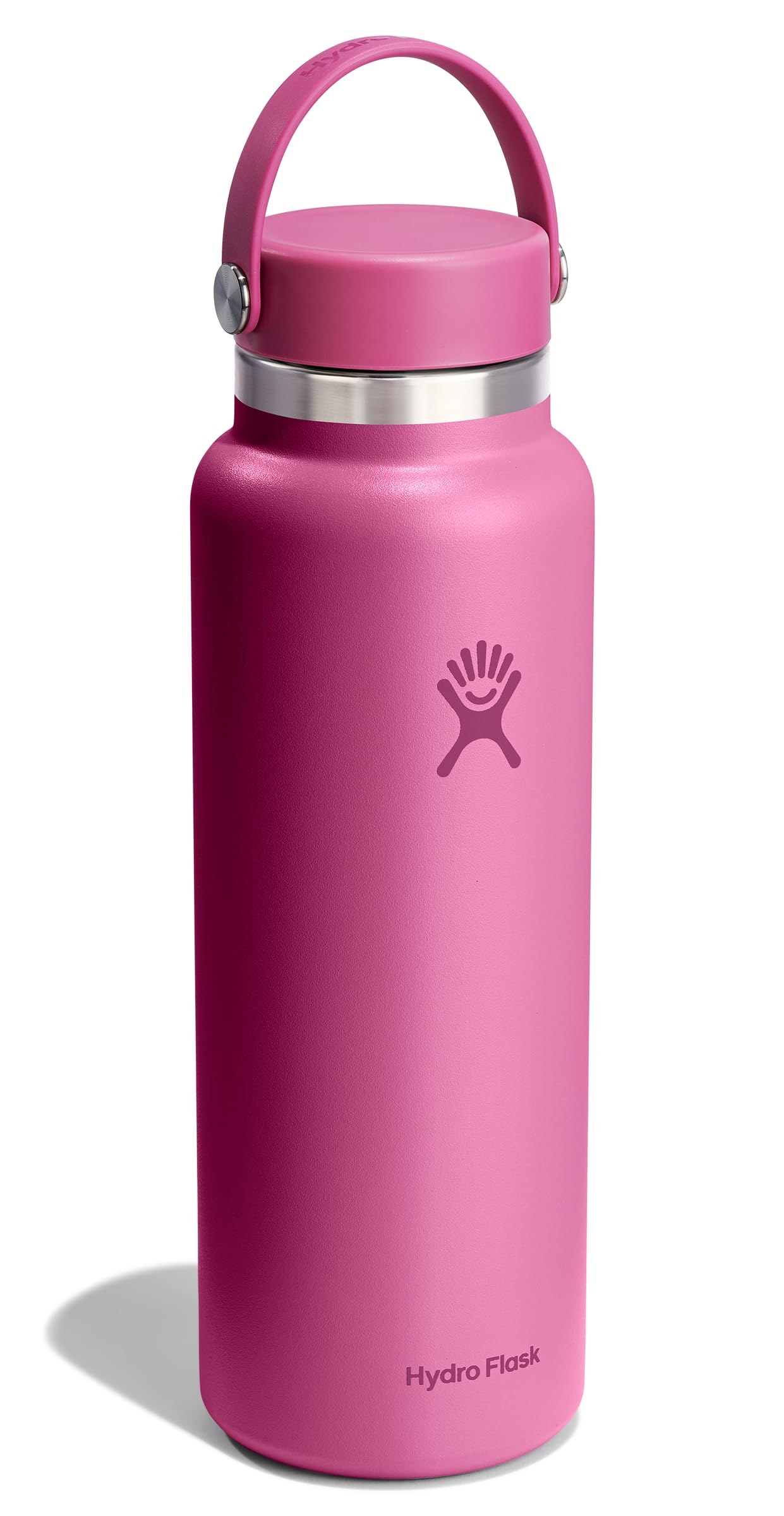Hydro Flask Water Bottle - Insulated Stainless Steel - Wide Mouth Flex Lid, Non Spill, Leakproof and Refillable in 40 Oz