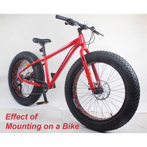 YaoLexia 26x4.0/4.9 Inch Snow Bike Wheelset 36 Hole Bearing Cassette Hub Aluminum Alloy Fat Tire Bike Front Rear Wheels Disc Brake Quick Release 135/190mm for 7-12 Speed Fat Bike(Black,Pair)