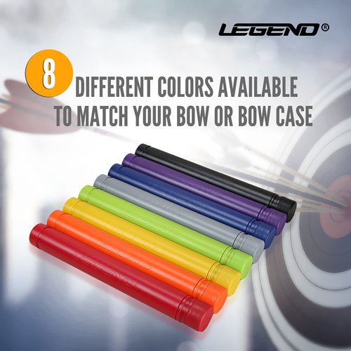 Legend Archery Arrow Tube Case - Adjustable & Extendable Arrow Holder for Hunting, Target Shooting - Protective EVA Foam Arrow Separators Included Archery Storage for 12 Carbon Arrows - Blue