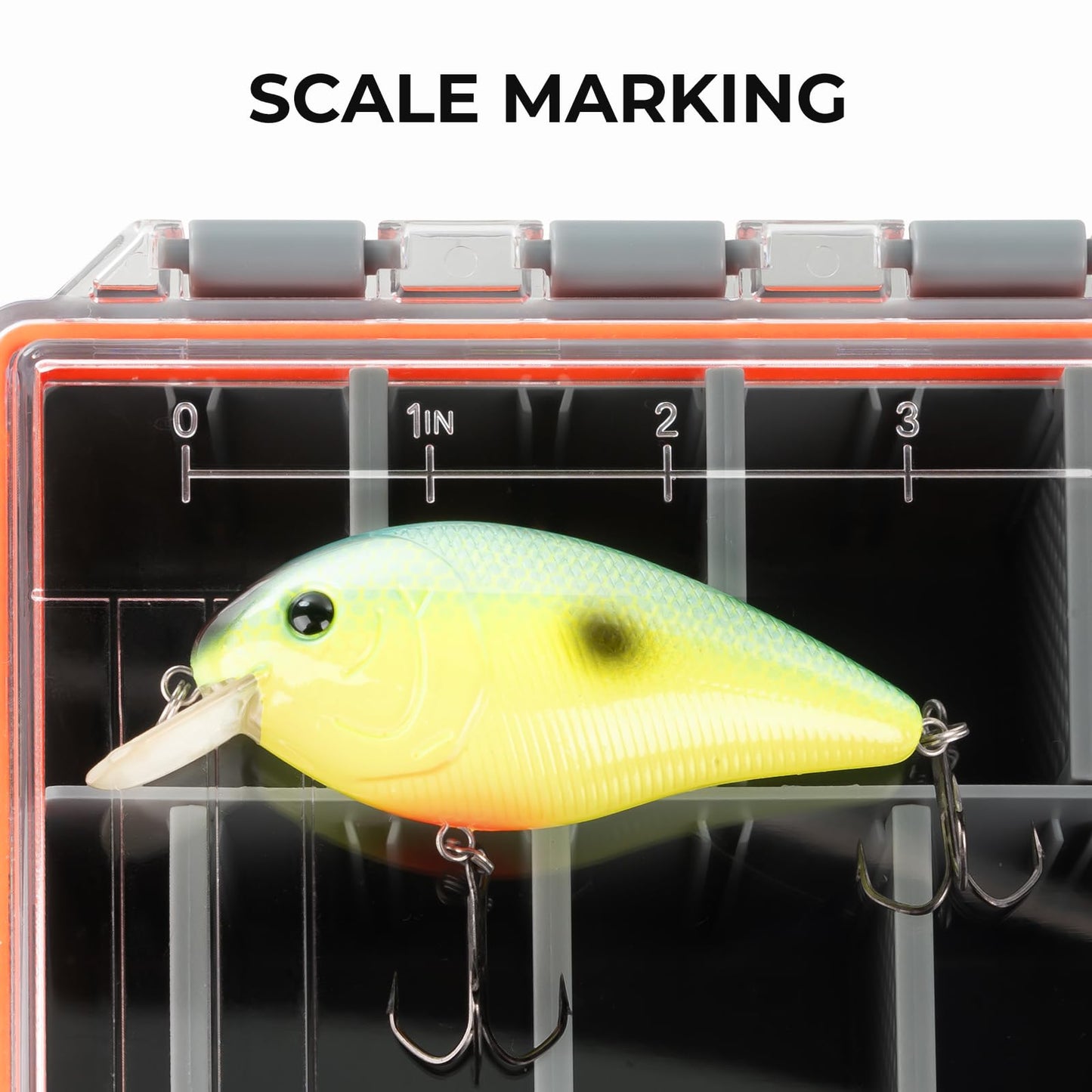 KastKing HyperSeal Waterproof Tackle Box, 3700 Deep Tackle Trays, Fishing Tackle Box Organizer With Removable Dividers, Fishing Gear & Fishing Accessories Storage, 2 Packs