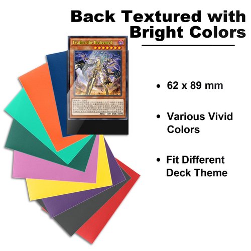 Black Yu-gi-oh Card Sleeve 200 Pack, Japanese Small Card Sleeves 62x89mm, Back Textured Perfect Shuffling, Protect Your Japanese Sized Trading Cards Kpop Photocard Never Tear