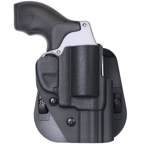 Cavebear OWB Paddle Holster - Fits 442 642 637 etc.Most Types of S&W J Frame Revolver,Adj.Cant & Retention,Fast Draw,Outside Waistband Carry- Right Hand