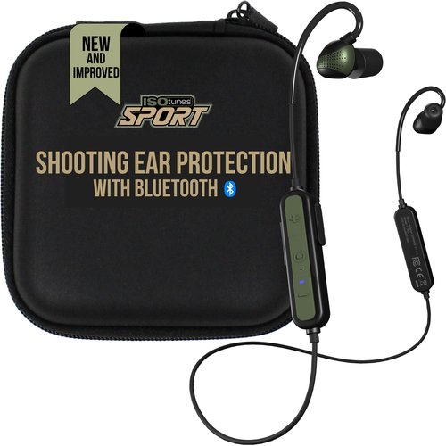 ISOtunes Sport ADVANCE BT 2.0 Shooting Ear Protection: Tactical Shooting Earbuds with Situational Awareness and Bluetooth, 26 dB NRR Certified Hearing Protection