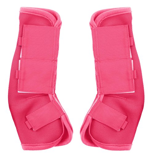 Gallopoff Fly Boots for Horses Set of 4, Non-Slip Horse Fly Boots, Comfy Airflow Mesh, No More Stomping & Horsefly Nuisance Pink Full