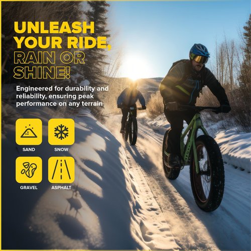 Ultraverse 26 x 4.0 Inner Tube Set with Schrader Valve - Ideal for Mountain Bikes & E-Bikes with 26-Inch Fat Tires - Durable & Reliable Performance- 2 Pack with tyre levers