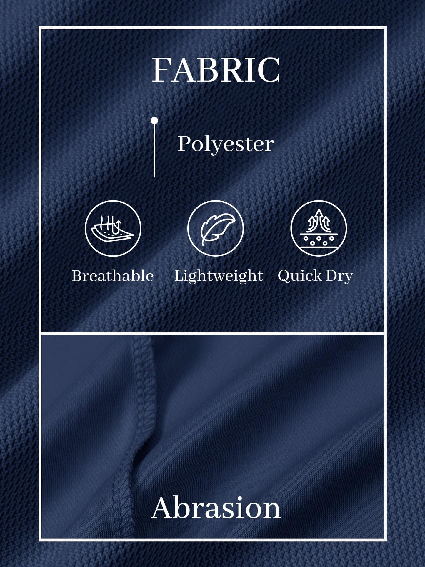 TACVASEN Mens Golf Shirt Dry Fit Mens Polo Shirts Short Sleeve Performance Golf Polos for Men with Collar Work Shirts Navy, S
