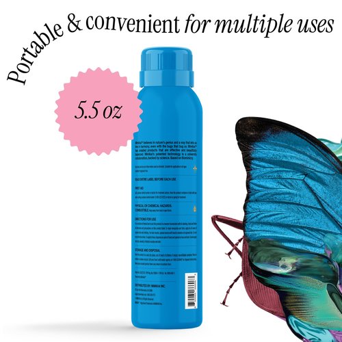 Mimikai Mosquito and Tick Repellent Spray, DEET-Free for Skin and Outdoor Use, Non-Toxic, Plant-Powered Skincare, 5.5oz