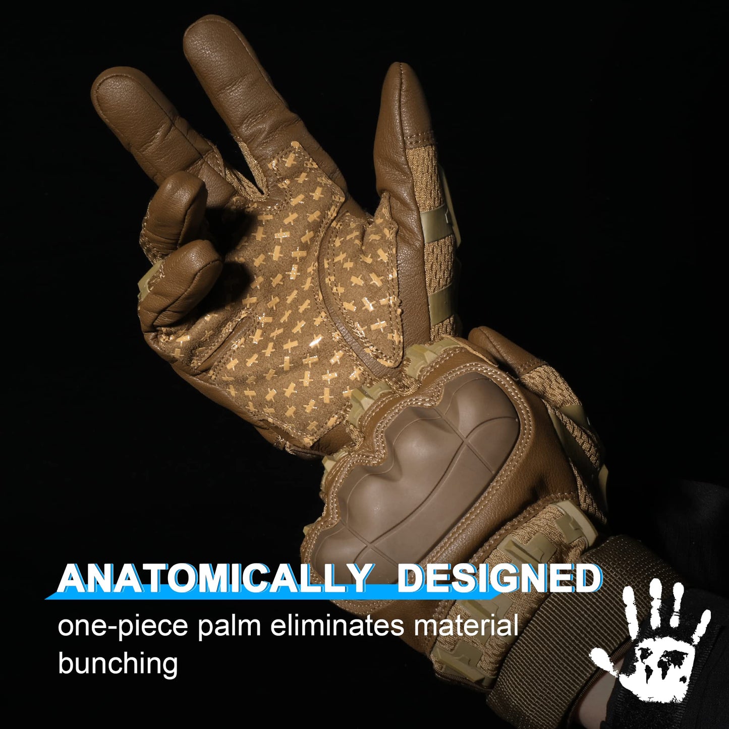 WTACTFUL Touch Screen Motorcycle Tactical Gloves for Men Airsoft Paintball Gear MTB Bike Cycling Cross-Country Motorbike ATV Hunting Hiking Riding Driving Work Outdoor Full Finger Gloves XL Brown