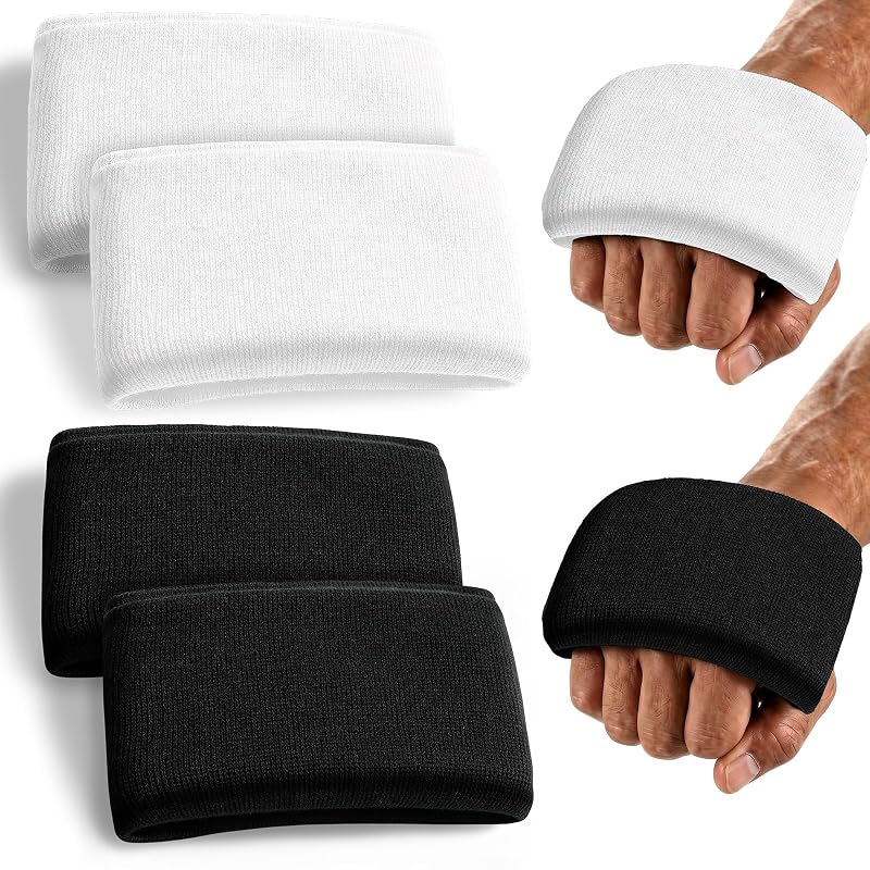 Knuckle Guards for Boxing – Gel Padding 2 Pairs, Black + White, Lightweight Hand Guards