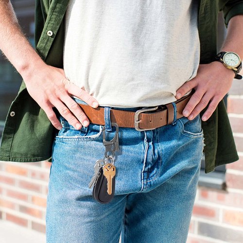 Ahiller Carabiner Clip, Double Anti-Misopening Locking Design, 3" Zinc Alloy Heavy Keychain for Outdoor Camping Hiking, Key Ring Clip (Gunmetal-1P)