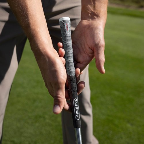 Golf Pride MCC ALIGN MAX Golf Club Grip - Maximum Raised Ridge Technology in All-Weather Hybrid Grip - Brushed Cotton Cord & Pebbled Texture - Standard, 1 Pack