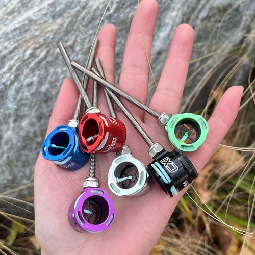 ZSHJGJR Archery Recurve Bow Sight Single Pin Sight 0.019" Fiber Optical 1 Pin Sight Scope Sight Pin for Bow Hunting Target Shooting Accessories (Grey)