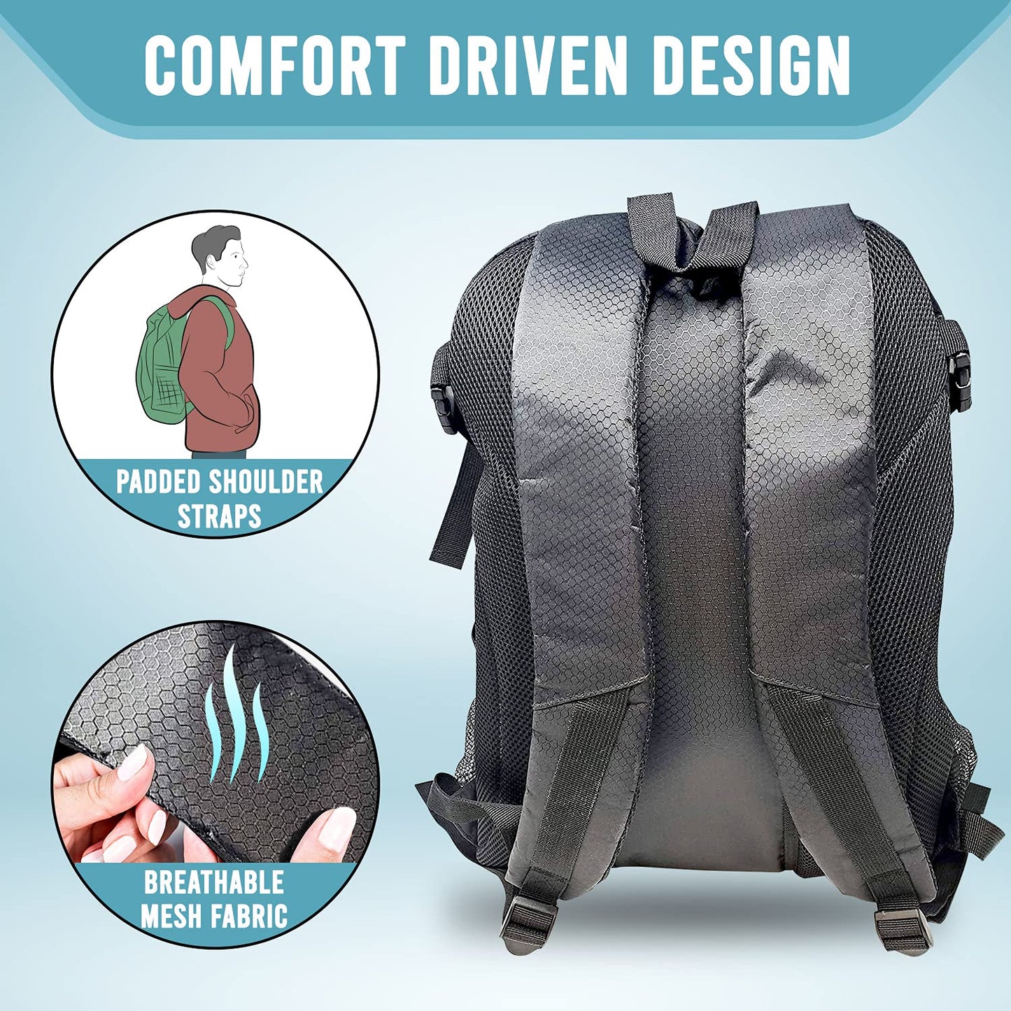 Fit Active Sports Backpack For Football, Basketball, Soccer, & Volleyball - Multifunctional Sports Equipment Bag
