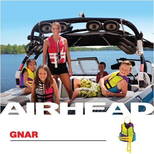 Airhead GNAR Child and Infant Kwik-Dry Neolite Flex Life Jacket, US Coast Guard Approved, Multicolour