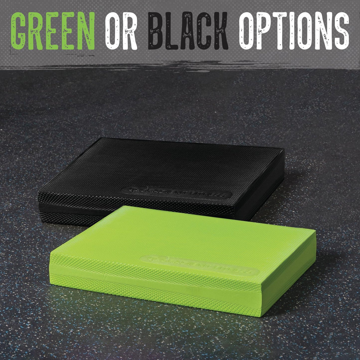 Gradient Fitness Balance Pad Foam Board (Large, Green)