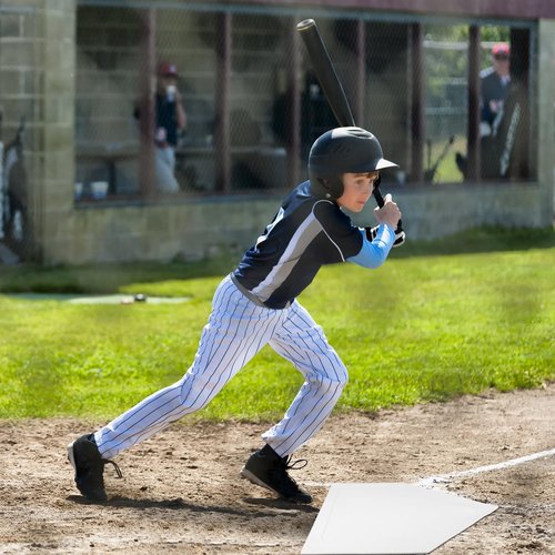 Mototo 2 Pieces White Baseball Home Plate Rubber Throw Down Baseball Bases 16 inch Softball Home Plate Kickball Bases for Kickball Practice Pitching Hitting Training Equipment (2 PCS)