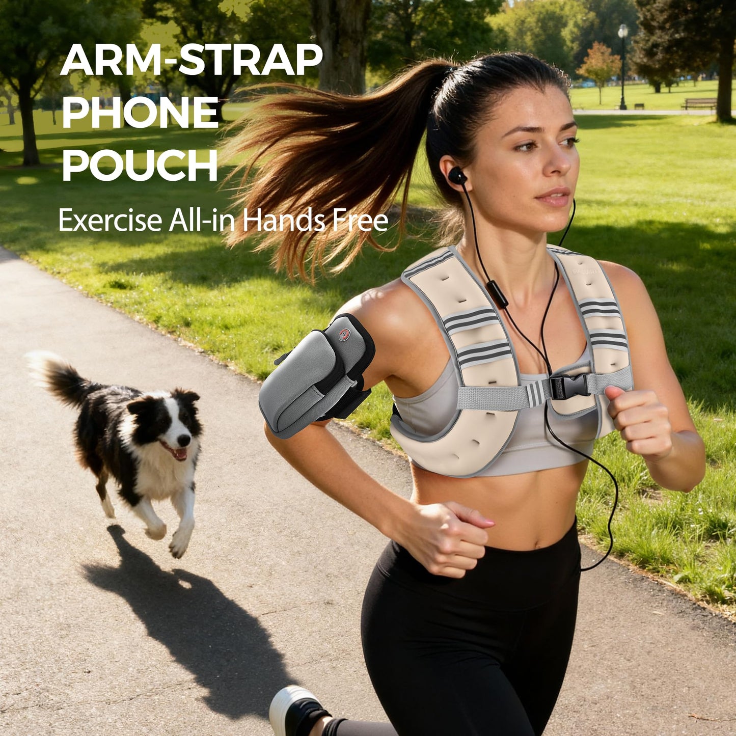 PACEARTH Weighted Vest,6lb/8lb/10lb/12lb/16lb/20lb/25lb/30lb Weight Vest with Reflective Stripe, Body Weight Vests for Women, Men, Weight Loss Workout, Strength Training, Running, Walking, Jogging