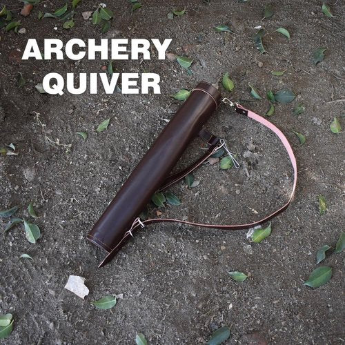 Generic Traditional Archery Quivers for Hunting- Back/Hip/Side Quiver for Arrows- Traditional Shoulder Back Archery Products for Archery & Hunting Sports, brown