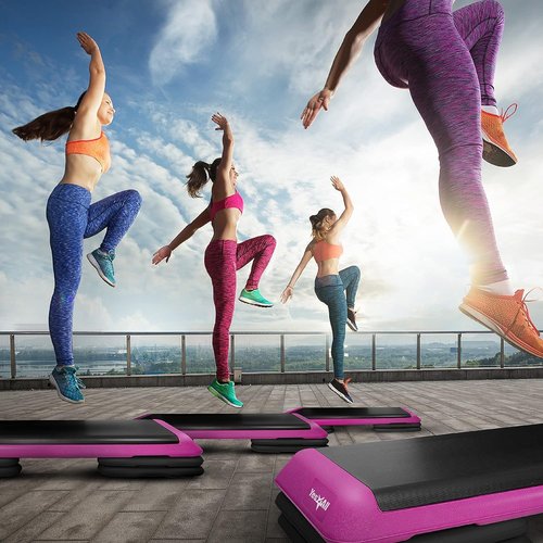 Yes4All Aerobic Step Platform Health Club - Pink Black