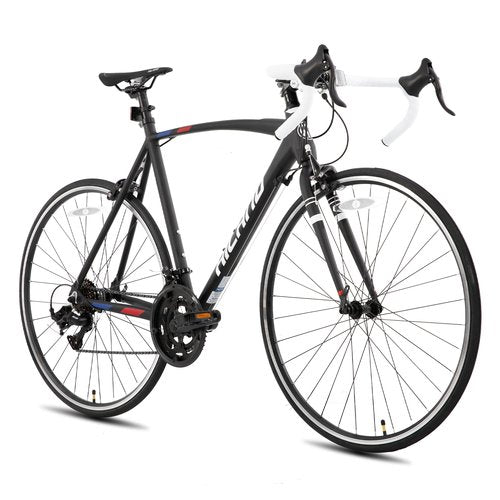 HH HILAND 700C Road Bike, 14 Speeds Sport Bike, Light Weight Aluminum Frame, Racing Bike for Men Women Adult Bicycle Black 57 CM Frame