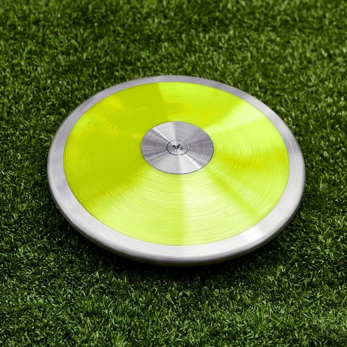 Wettarn 1.6 kg Sports Training Discus Man Women Discus Track and Field Discuses Track and Field Equipment (Yellow)