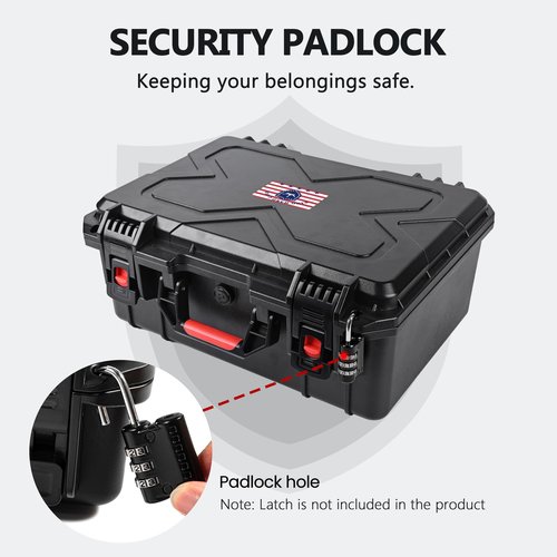 Kinghardcase Gun Cases for Handguns,4 Pistol Case & 23 Magazine Pre-Cut Multiple Pistols Shockproof Waterproof Hard Pistol Cases with Desiccant TSA Approved Firearm Travel Case