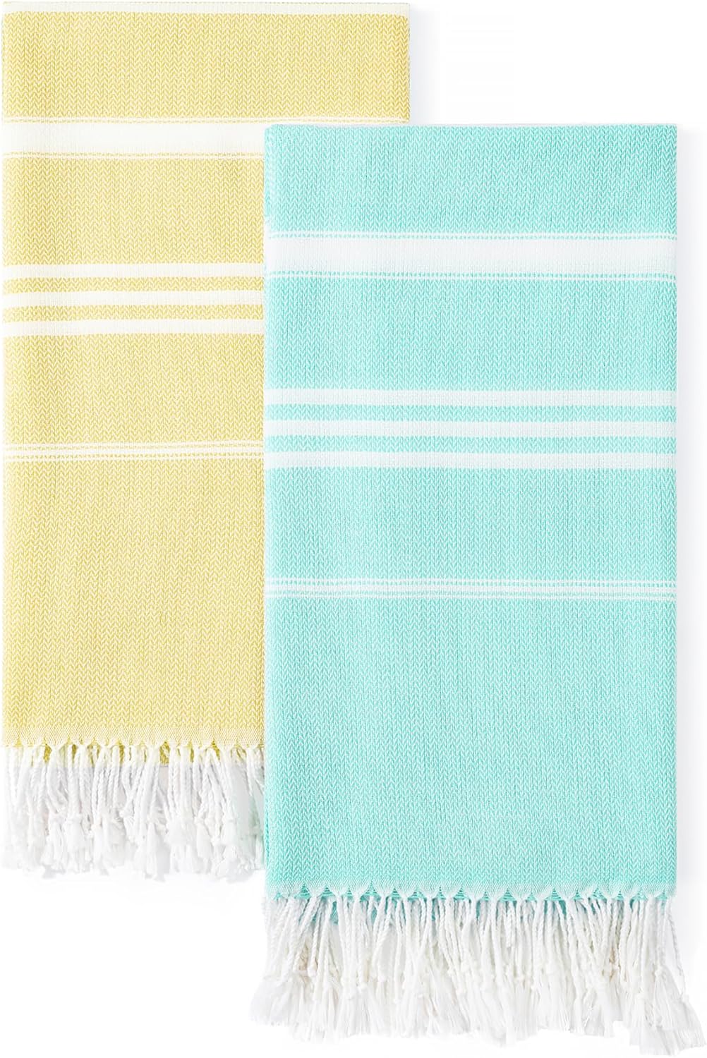 2 Packs Turkish Beach Towels Quick Dry Sand Free Oversized Bath Pool Swim Towel Extra Large XL Big Blanket Adult Travel Essentials Cruise Accessories Must Haves Clearance Vacation Stuff