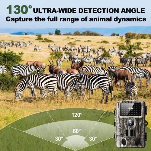 MRSCRET WiFi Trail Camera,4K 60MP Game Cameras with Night Vision Motion Activated Waterproof,Trail Camera Sends Picture to Cell Phone,Suitable for Outdoor Wildlife Detection, Monitoring Home Security
