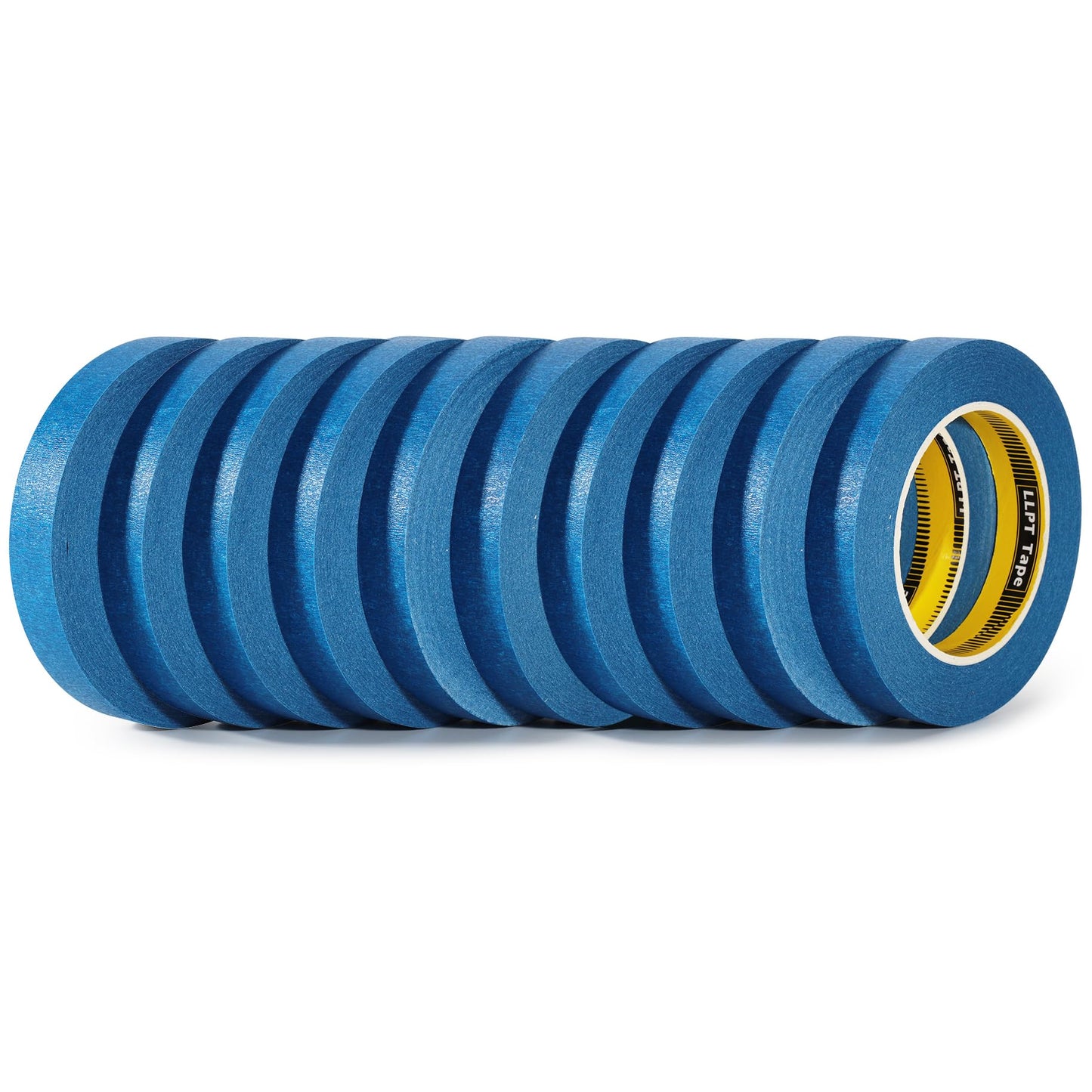 LLPT Painters Tape Masking Tape 10 Pack 3/4" x 55 Yards Each, Blue