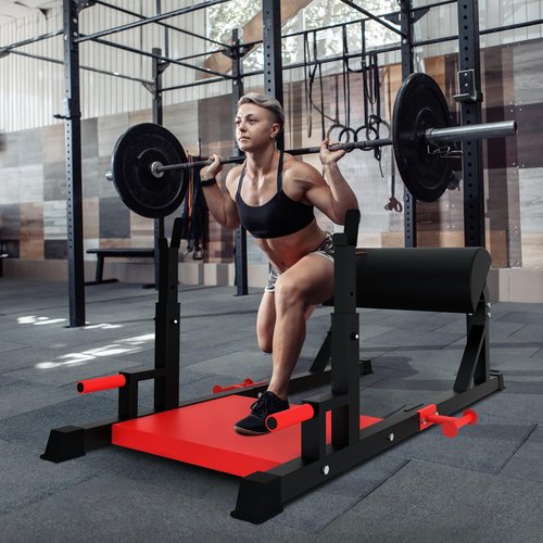 VIVITORY Hip Thrust Machine, Glute Bridge Machine Sissy Squat Machine with Weight Holder, Heavy Duty Butt Exercise Equipment for High Resistance Glute Training, Leg & Core Strengthening Equipment