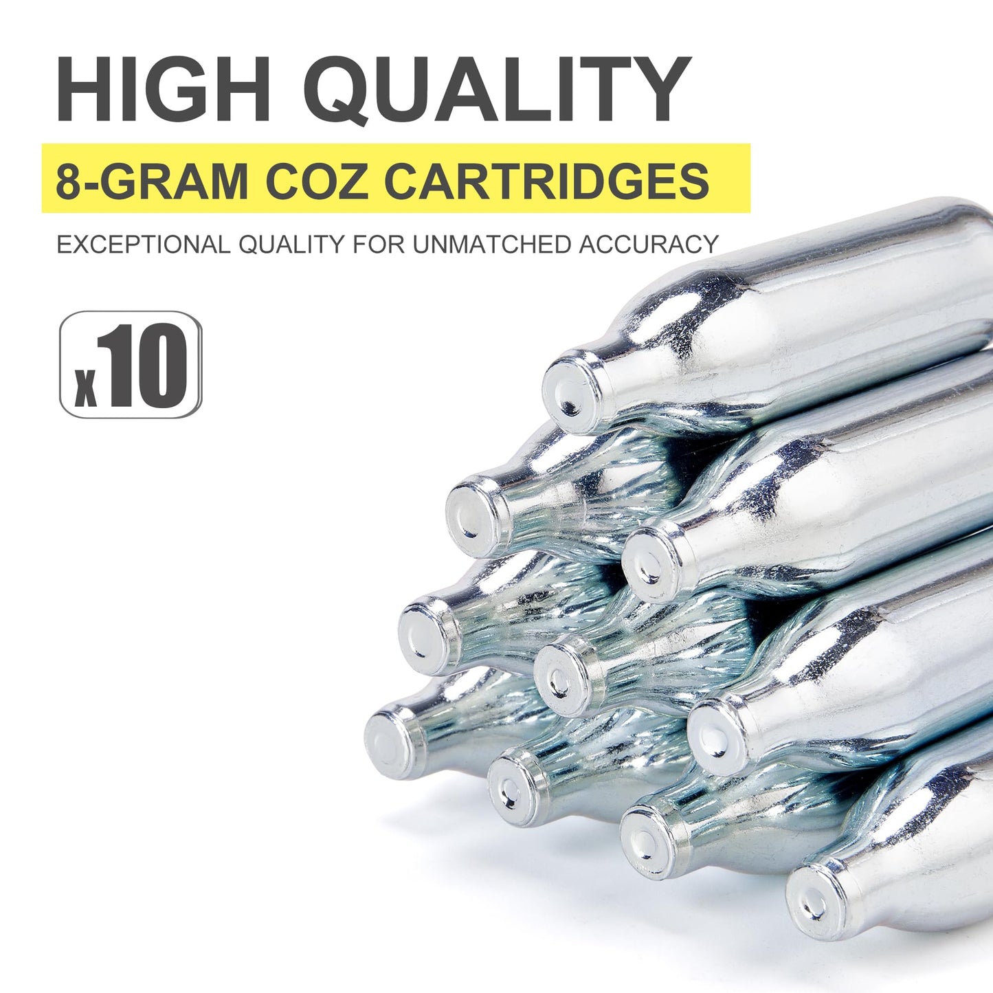 KONG MING CAR 8 Gram / 12 Gram CO2 Cartridges, Non-Threaded,High-Grade CO2 Cylinder CO2 Cartridges for Paintball Guns,Pellet Guns, BB Guns and Airsoft Guns (12G-20PCS)