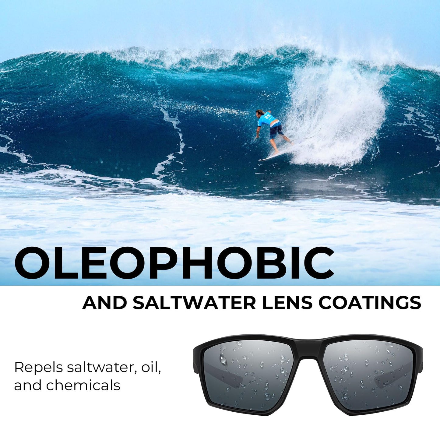 KastKing Osage Polarized Sport Sunglasses for Men and Women, Ideal for Driving Fishing Cycling Running, UV Protection