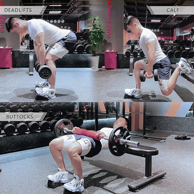 Adjustable 6-Piece Squat Wedge Blocks | Non-Slip Rubber Ramp for Heel Elevation
