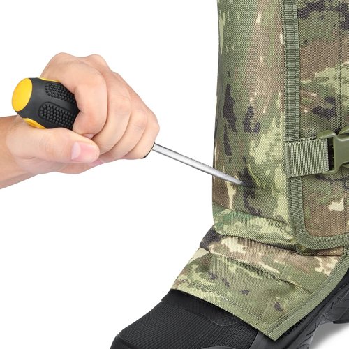UiiHunt Snake Gaiters & Guards: Waterproof, Adjustable Snake Bite Protection for Men/Women - Urban Camo