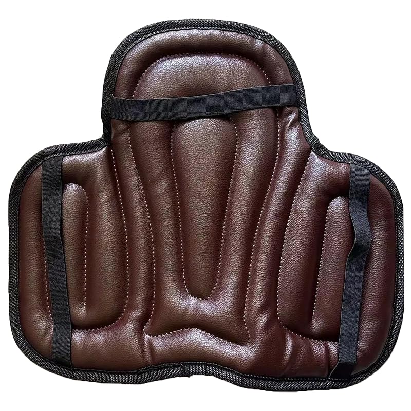 Brown 50x40cm Western Saddle Tush Cushion Pad, Shock Absorbing Saddle Pad