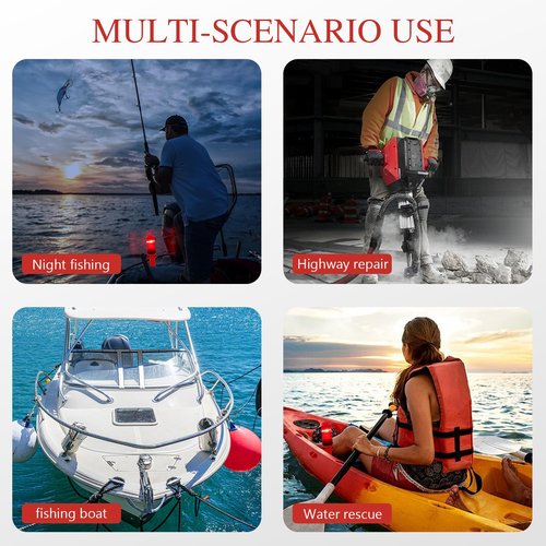 fugit 3PCS Boat Flares – Boat Flares Coast Guard Approved Marine | Waterproof Emergency Signals for Fishing Nets, Buoys & Boats