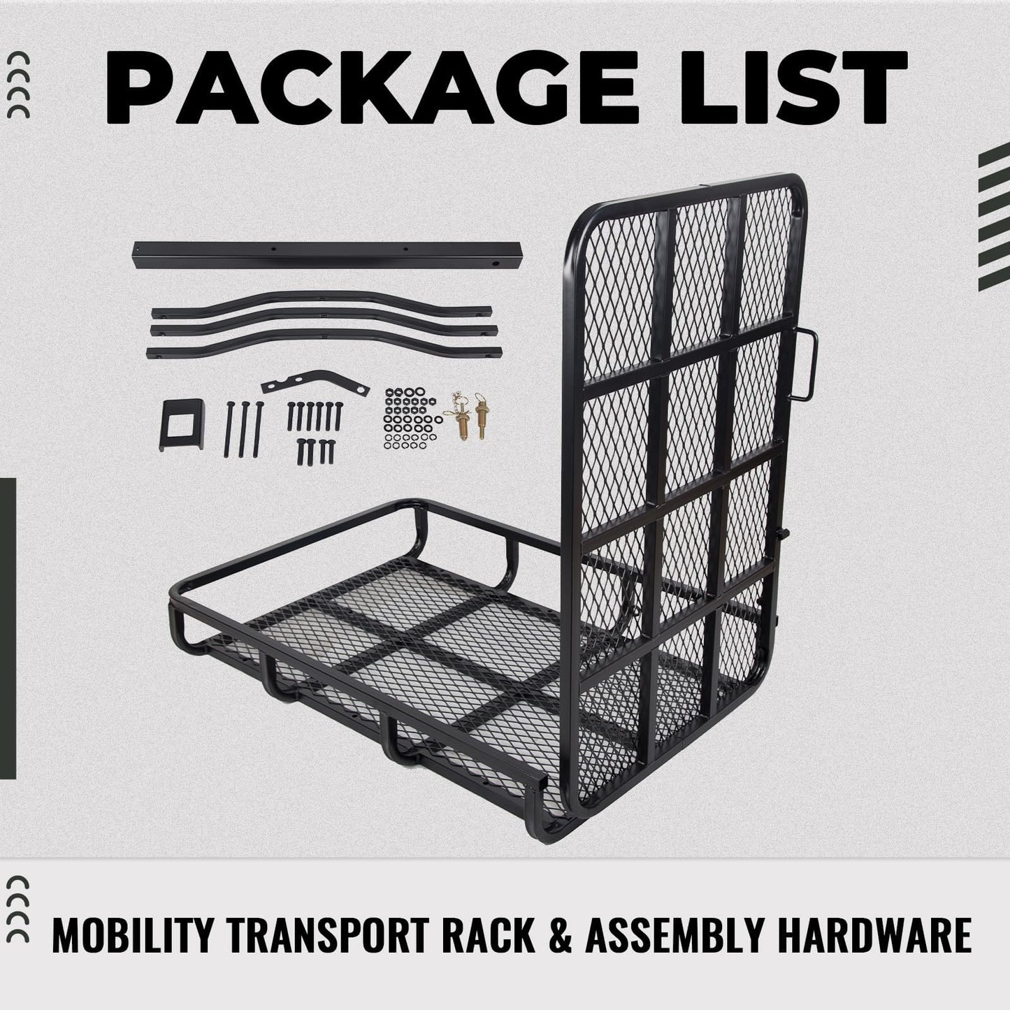 Mobility Carrier Wheelchair Electric Scooter Rack Hitch Disability Medical Ramp 500Lbs Capacity