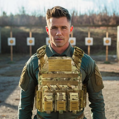 MOCHAR Quick Release Tactical Vest Camo Weighted Vest for Men 1000D Tactical Gear for Outdoor Training Hunting Gaming