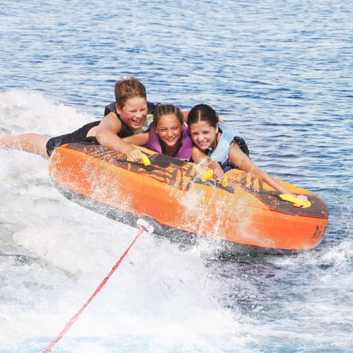 XGeek Towable Tubes for Boating,1-4 Rider Water Sport Towables for Boat to Pull,Heavy-Duty Boat Tubes for Tubing,Water Tubes for Boats with Stronger 840D Nylon Cover