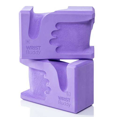 WRIST Buddy® Yoga Blocks 2 Pack | Reduces and Prevents Wrist Pain, Enhances Comfort Stability and Grip Strength on the Blocks | Hand-Shaped Blocks | EVA Yoga Accessories Set | Best Gifts for Yoga