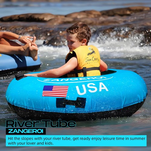 River Tube River Tubes for Floating Heavy Duty with River Tube Cover River Run Tubes for Floating Inner Tubes for River Floating River Rat Tubes for Floating River Floats for Adults Heavy Duty