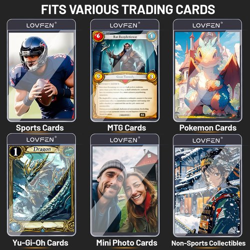 400 Semi Rigid Card Holders PSA Graded Card Sleeves, Baseball, Trading, Sports Cards Protector for SGC, BGS, CSG Card Submissions