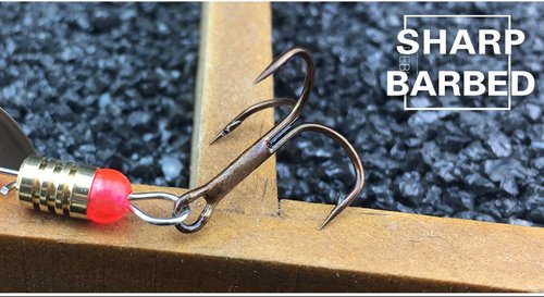 KINGFOREST 10-Piece Spinnerbait Fishing Lures Kit - Hard Metal Bass Trout Salmon Walleye Lures with Tackle Box | Freshwater & Saltwater Fishing Bait