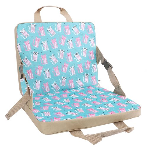 AUNMAS Portable Stadium Seat, Foldable Padded Chair with Backrest Lightweight Indoor Outdoor Cushion for Sports Events Outing Fishing (Blue)