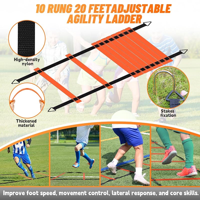 Bearwill Fluorescent Green 4x3ft Kids Soccer Goal Set of 2 – Foldable Backyard Goals