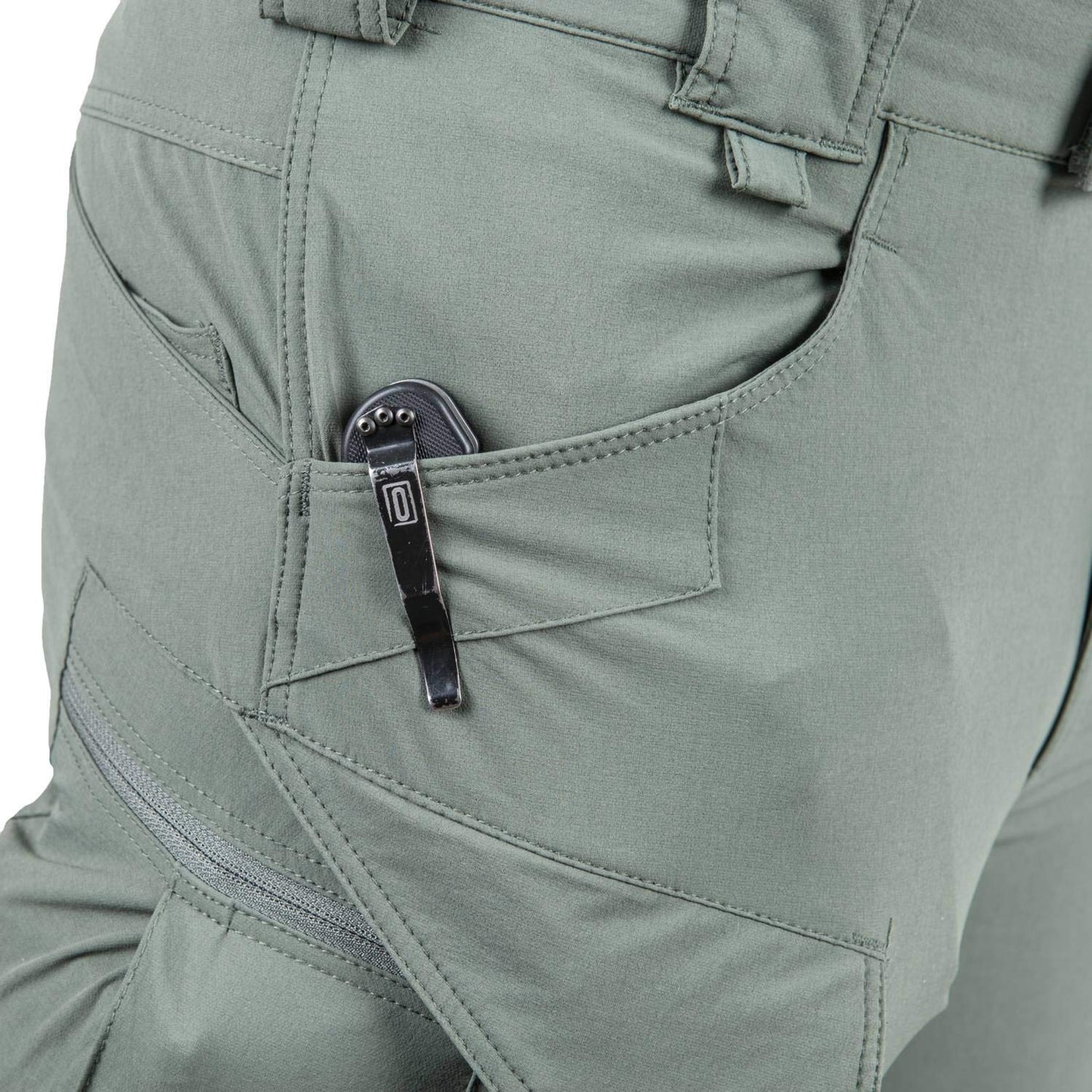 Helikon-Tex OTP Outdoor Tactical Pants - Water Resistant Ripstop Mens Cargo Pants - Outback Line - Lightweight, Hiking, Law Enforcement, Work Pants, Khaki Waist 34 Length 32