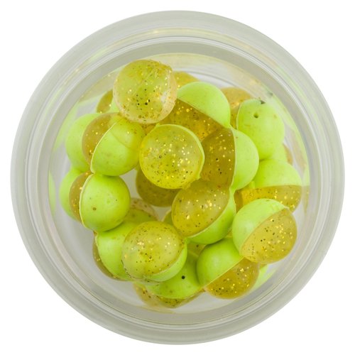Berkley PowerBait Power Clear Eggs Floating Fishing Bait, Clear Gold-Chartreuse, Irresistible Scent & Flavor, Natural Presentation, Ideal for Trout, Steelhead, Salmon and More