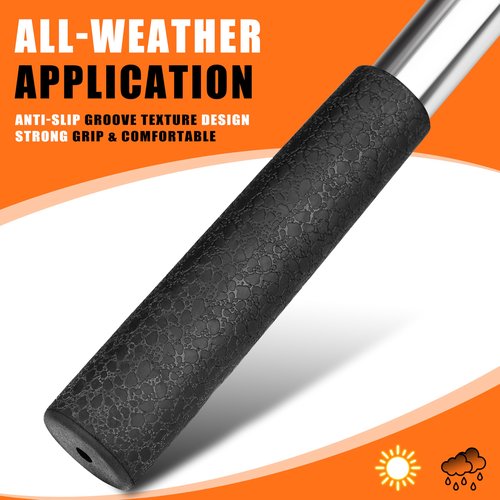 BIRDIEBLAST Golf Ball Retriever Telescopic, with Golf Ball Grabber for End of Putter, 9Ft/12Ft/17Ft/20Ft Stainless Steel Golf Ball Retriever for Water (9FT)