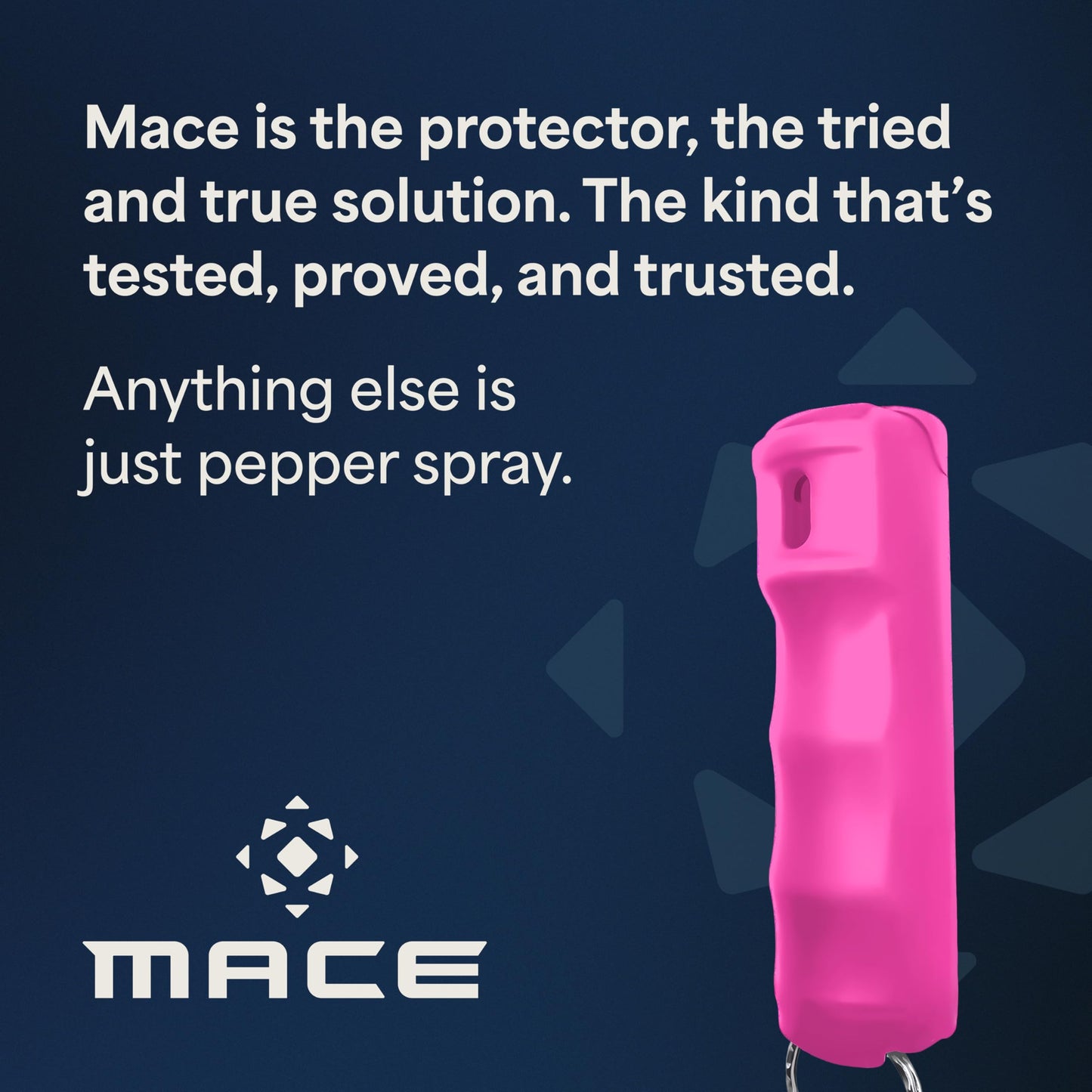 Mace Pepper Spray - Clip On Hard Case Model, 0.42 oz, 12 Feet Range, Max Police Strength, Long Lasting UV Dye, Flip Top Safety Cap, Self Defense Pepper Spray for Women & Men - Pink